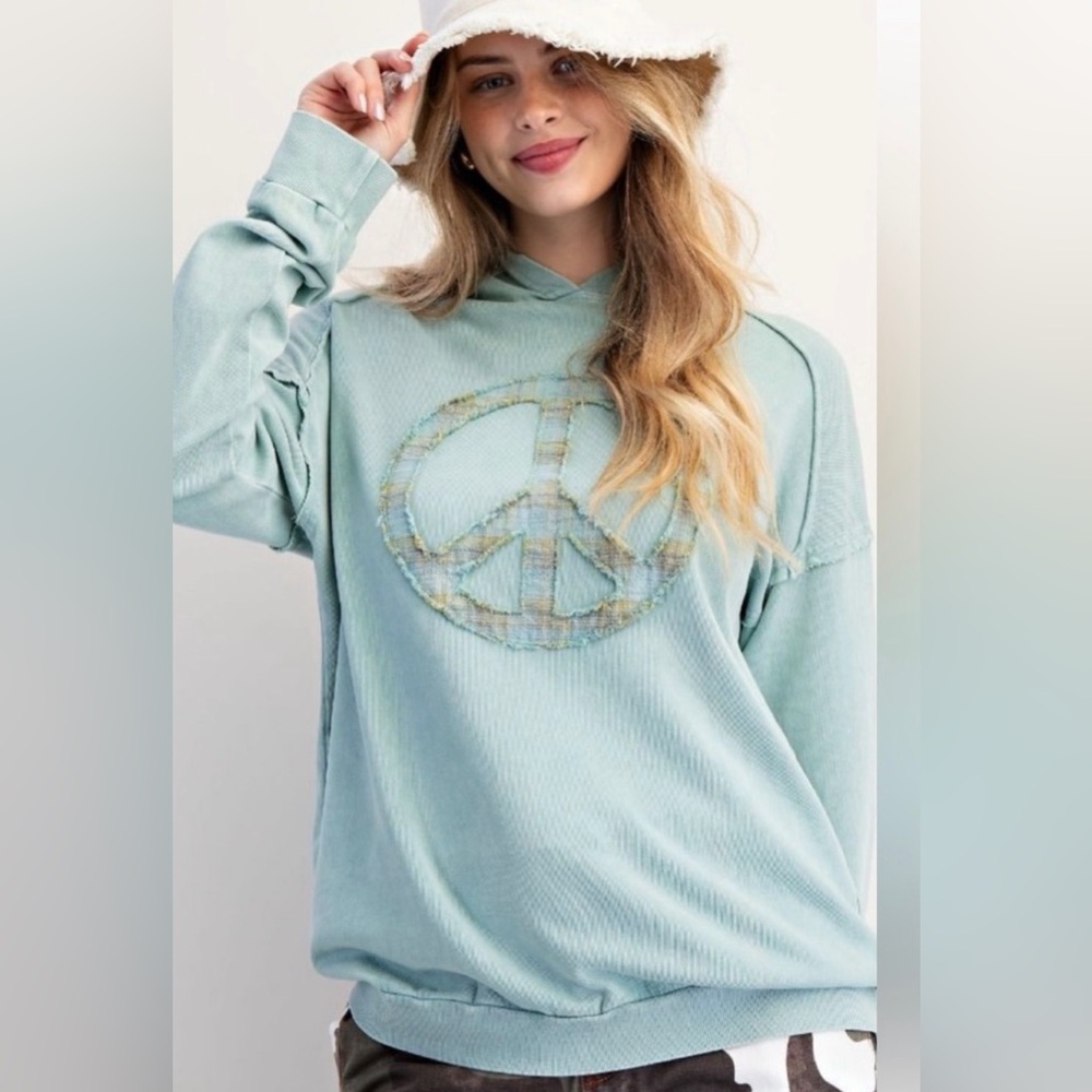 N44 Sales 🥳Easel Hoodie with Peace Sign